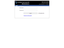 Tablet Screenshot of admin.ticketnetwork.com