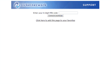 Tablet Screenshot of livesupport.ticketnetwork.com